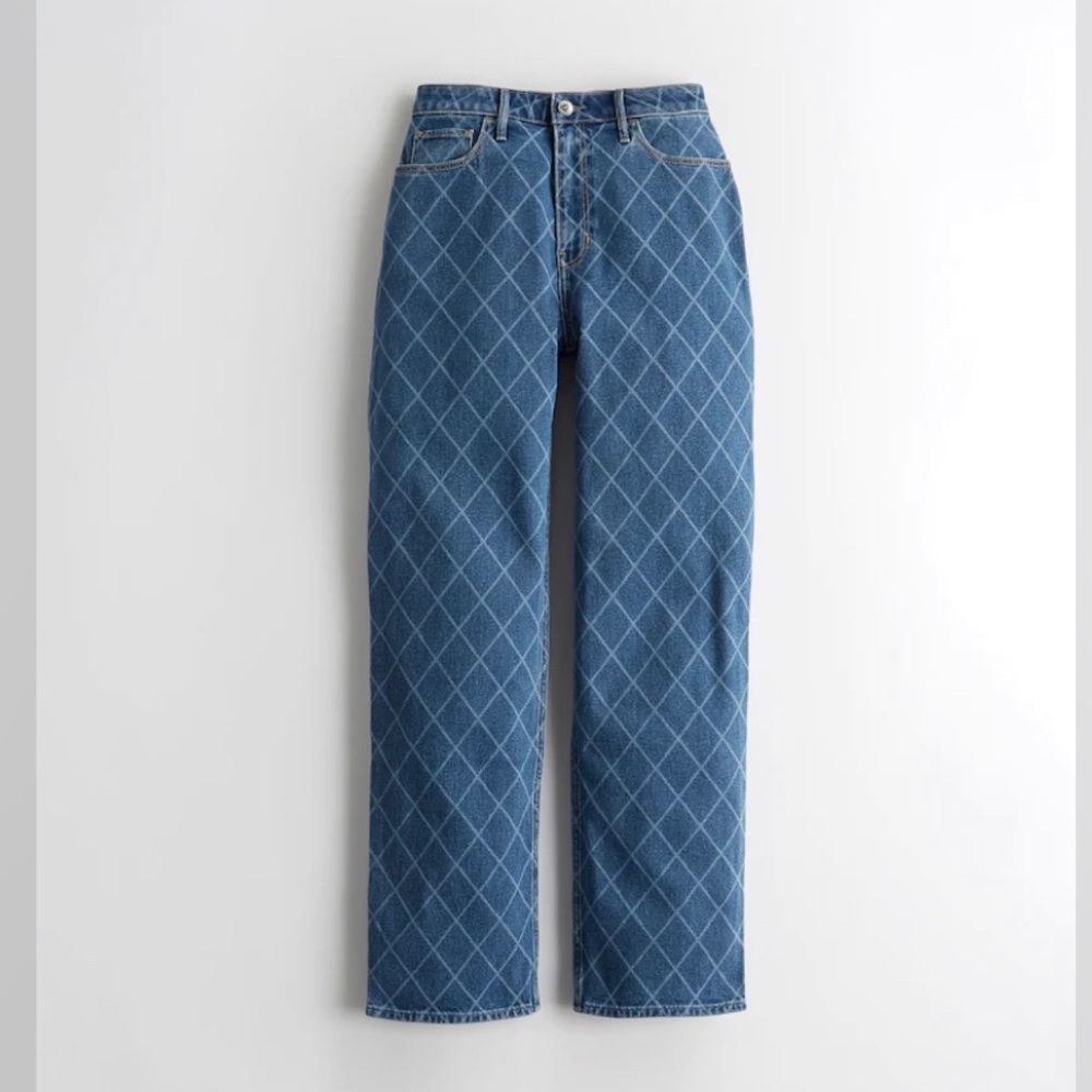 ULTRA HIGH-RISE DARK WASH DAD JEANS